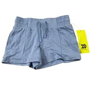 All in Motion Girls' Blue Drawstring Waist Shorts With Pockets - Size XS - NWT